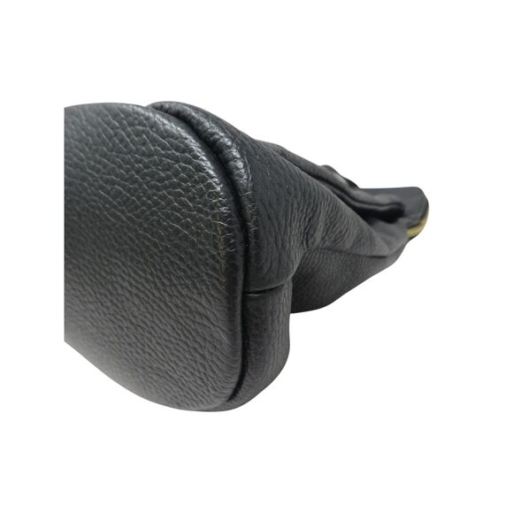 Borse In Pelle Black Pebbled Leather Convertible Purse Backpack Bag main image 8